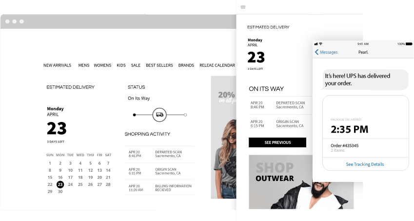 tracking page